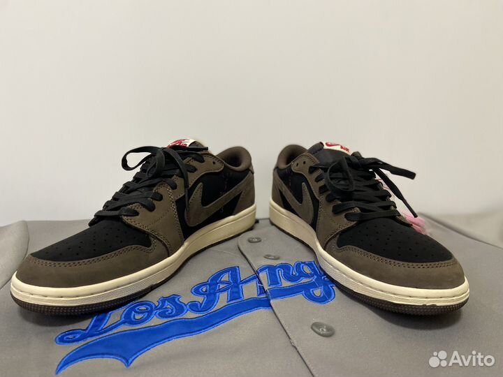 Кроссовки Nike Jordan 1 x Travis Scott Dark Mocha