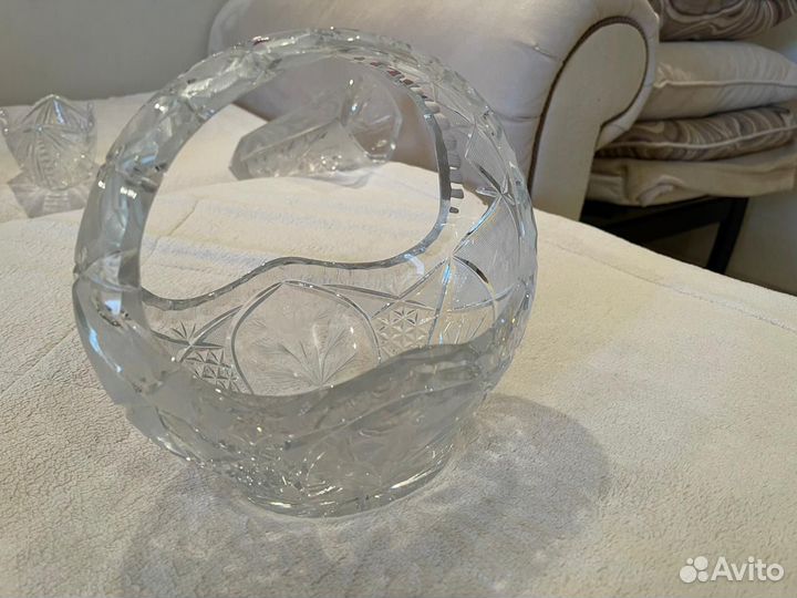 Конфетница хрусталь СССР