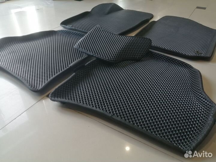 Коврики 3D Eva c бортом Volkswagen Polo седан черн