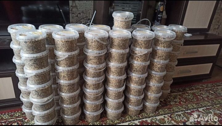 Зерносмесь, смесь сухофруктов, сено луговое