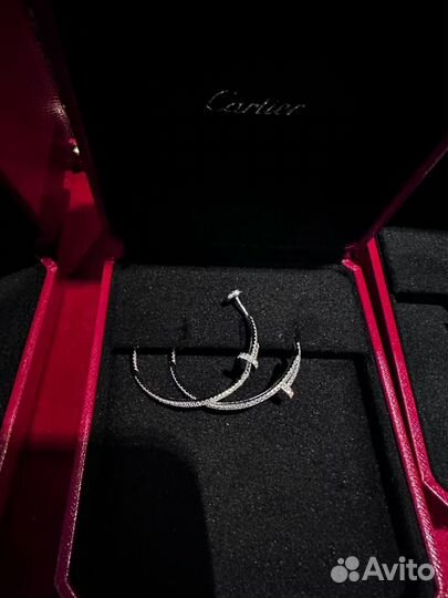 Серьги Cartier гвоздь золото