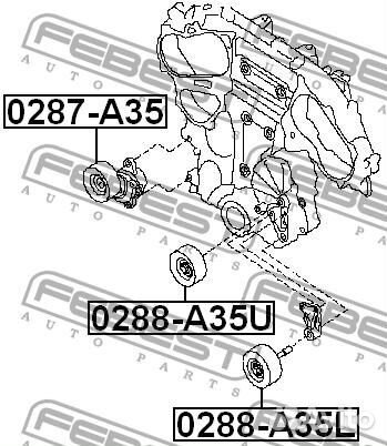 Ролик ремня приводного nissan teana 08/murano 07