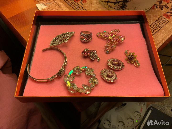 Брошь винтажная чехия,сша 50-60 годы