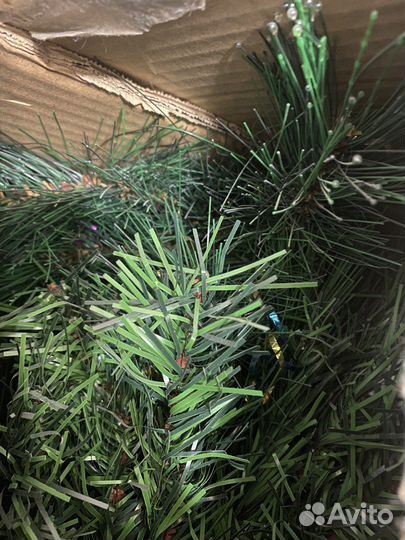 Елка искусственная с шишками 210 см