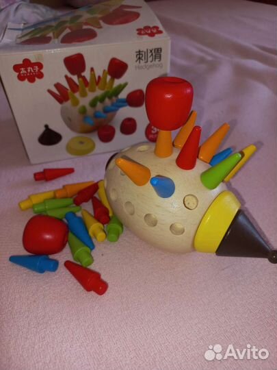 Детские развивающие игрушки деревянные