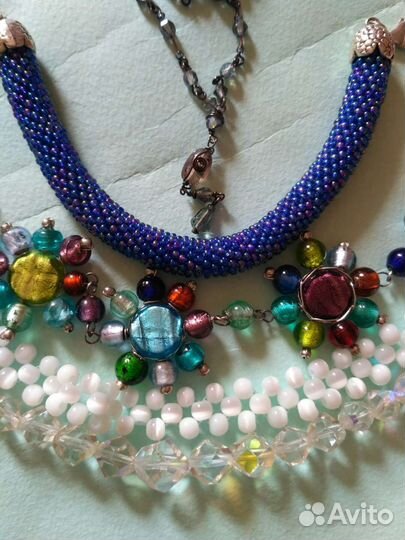 Бусы браслеты стекло пакетом цена за всё