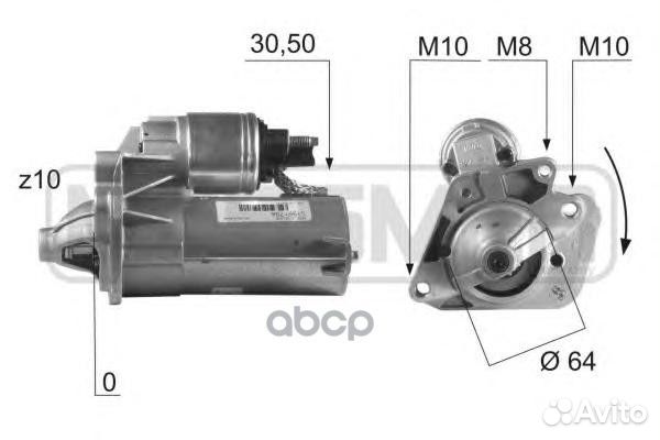 Стартер 12V 1.4Kw 220396 Era