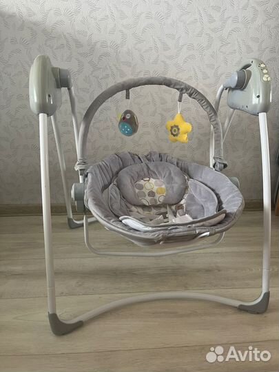 Детские электронные качели шезлонг