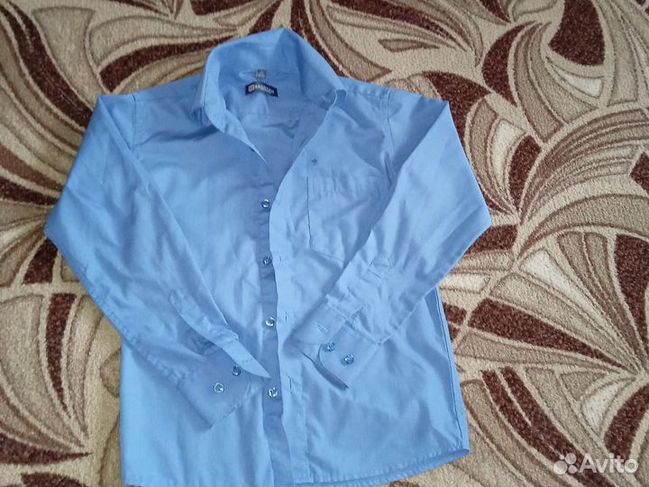 Рубашки школьные для мальчиков 122-134 р-ры