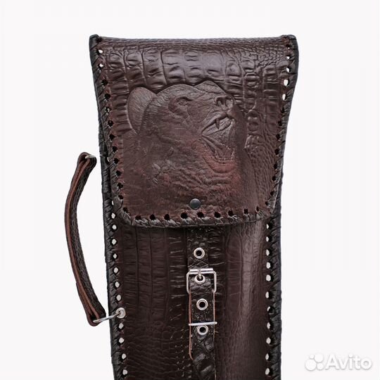 Шампура в кожаном чехле ручной работы