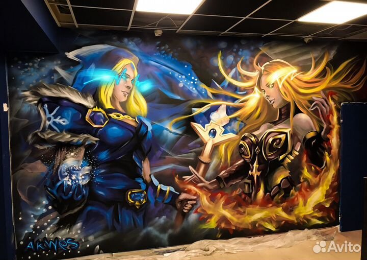 Граффити оформление, роспись стен