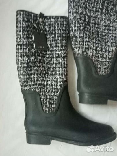 Сапоги zara Basic collection 36,38