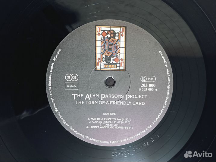 LP Alan Parsons - The Turn Of A Friendly Card 1980