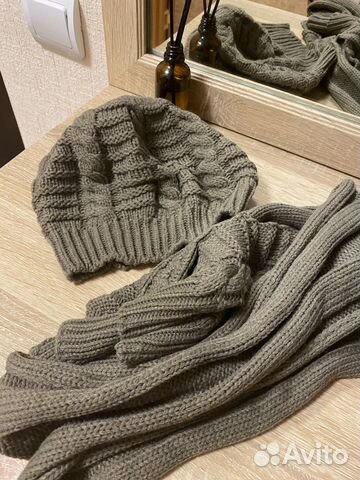 Комплект шапка и шарф женский