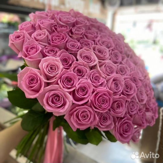 101 роза Цветы Букет