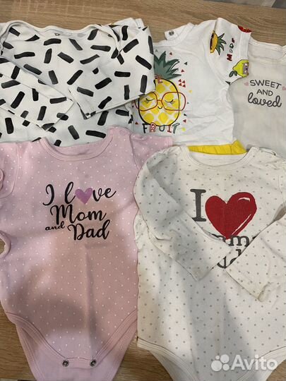 Вещи пакетом для девочки 74 80