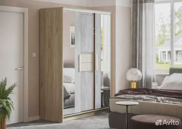 Шкаф-купе Эдем 1.5м с зеркалами