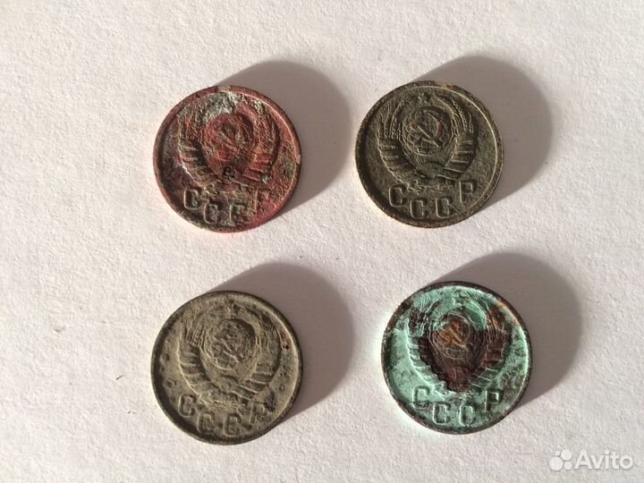 15 копеек 1938,1941,1943,1950 и 20 копеек 1944, 19