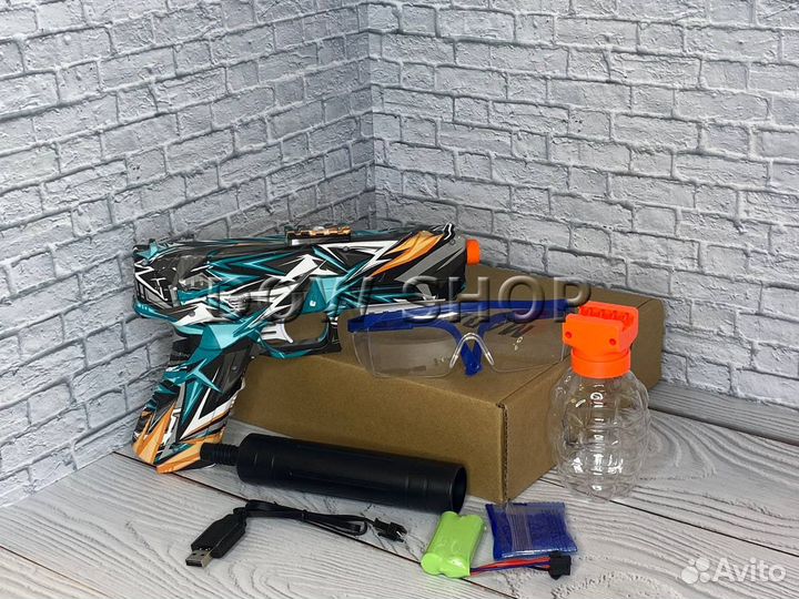 Детский пистолет Glock Orbeez Синий