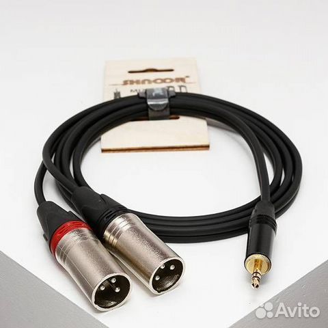 Y-кабель 3,5 мм- 2 XLR shnoor MJ2XM-2m