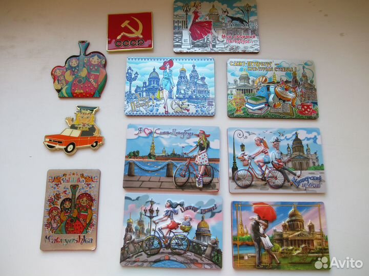 Сувениры из разных стран, магниты СПб
