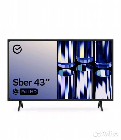 Телевизор 43 дюйма SmartTV Sber 109см