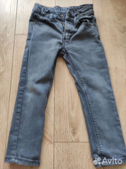 Фирменные вещи на мальчика, джинсы, рубашка 104р