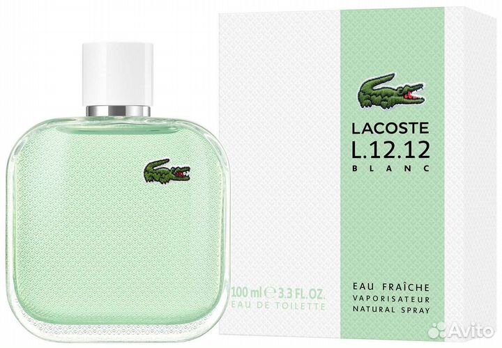 Lacostе Blanc Eau Fraîche, 100 ml