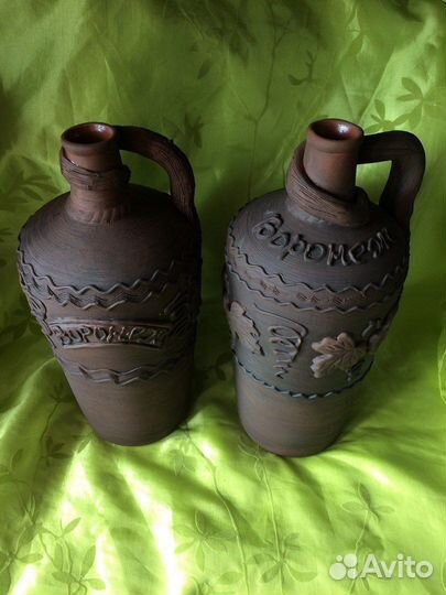 Глиняные бутылки (амфоры и штофы)