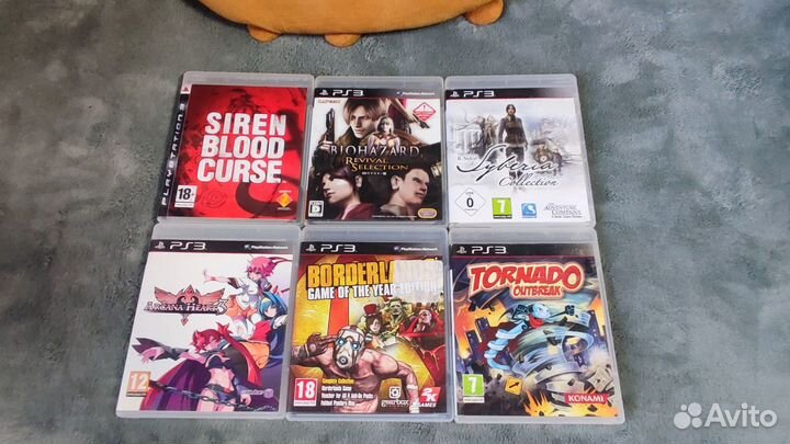 Игры для ps3 (Syberia, Tornado, Siren, Worms.)