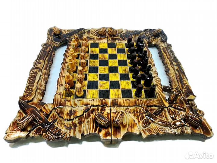 Нарды со стеклом пиратские 13/14