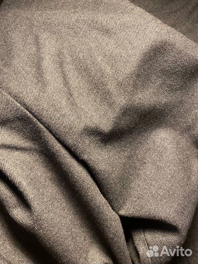 Серые классические широкие палаццо штаны