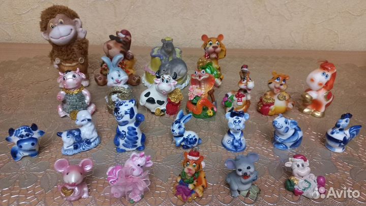 Фигурки, гжель, статуэтки