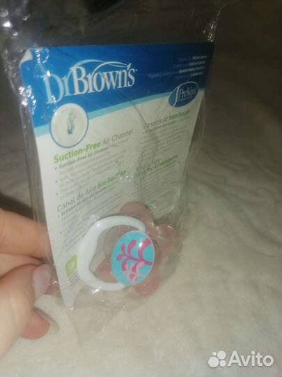 Соска пустышка силиконовая 0-6 мес Dr. Browns