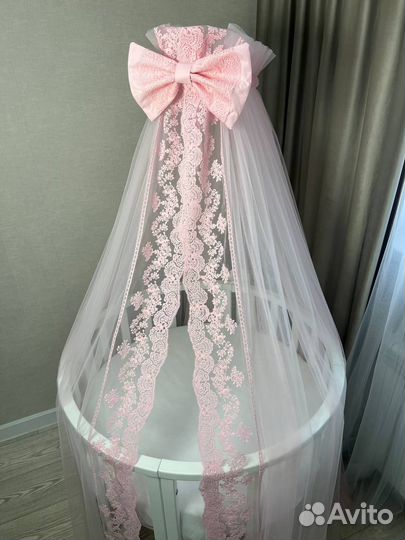 Балдахин на кроватку just happy кружевной