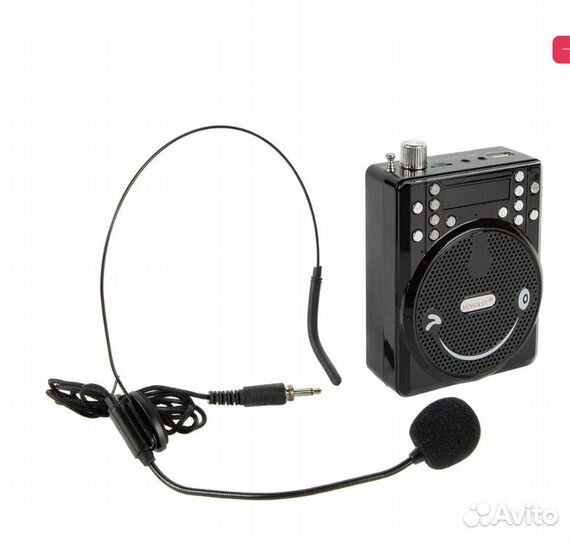 Микрофоны Петличный с оголовьем, черный