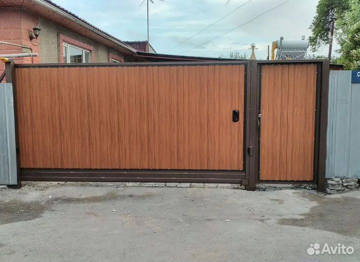 Откатные ворота с установкой