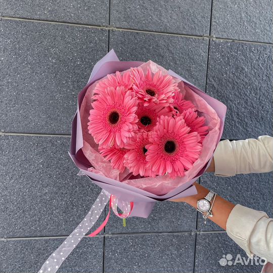 Букетики из Свежих Гербер. Доставка Цветов