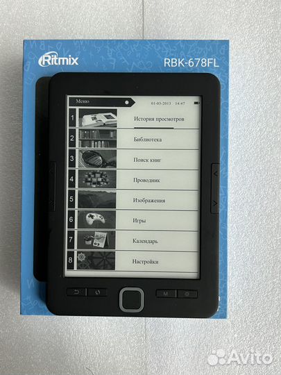 Электронная книга Ritmix RBK-678FL