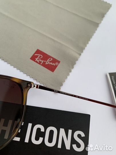 Очки Ray Ban Erika коричневые поляризационные