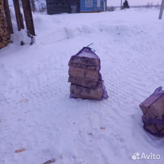 Дрова в мешках березоаые