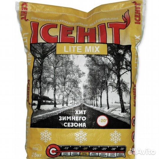 Противогололедный реагент icehit Lite mix
