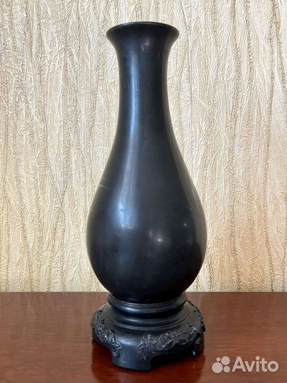 Ваза винтаж папье маше ручная роспись