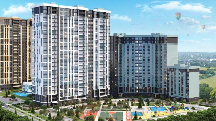 2-к. квартира, 72,8 м², 14/25 эт.