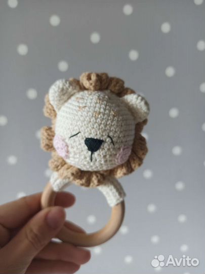 Вязаные погремушки-грызунки