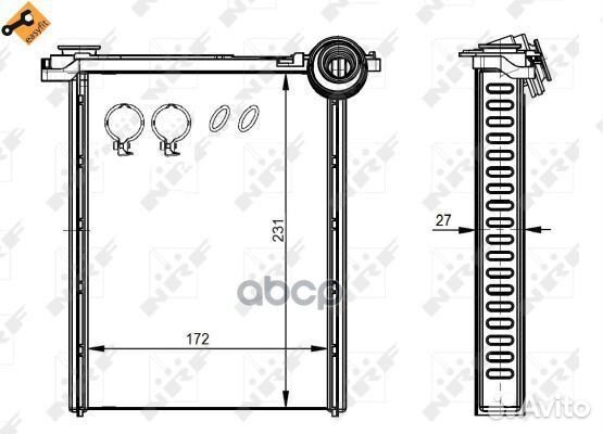 Радиаторы системы отопления и вентиляции салона