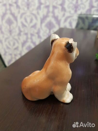 Статуэтка львенок, фарфор. СССР