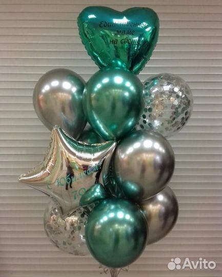Воздушные шары с гелием, есть ночная доставка