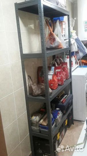 Стеллаж металлический power 912х1824х300/ черный