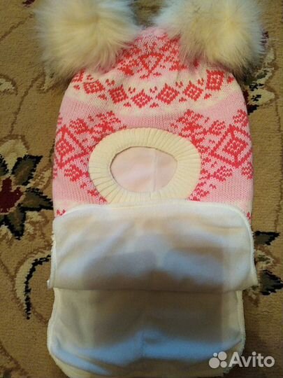 Шапка шлем зимняя